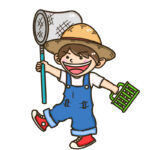 「おった！」のシールを貼りながら図鑑の虫を探した、むし岡だいき。昆虫採集の動画と、もう1つの名前「富岡大輝」の歌